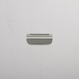 Oxford Edge Pull Handle 36mm Polished Nickel Finish on White Background at an Angle