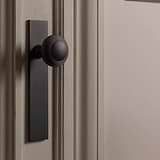 Poplar Long Plate Sprung Door Knob – Bronze  