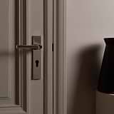 Harper Long Plate Sprung Door Handle & Euro Lock – Polished Nickel