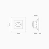 Single Swiss Type J Power Module Round - Paintable White