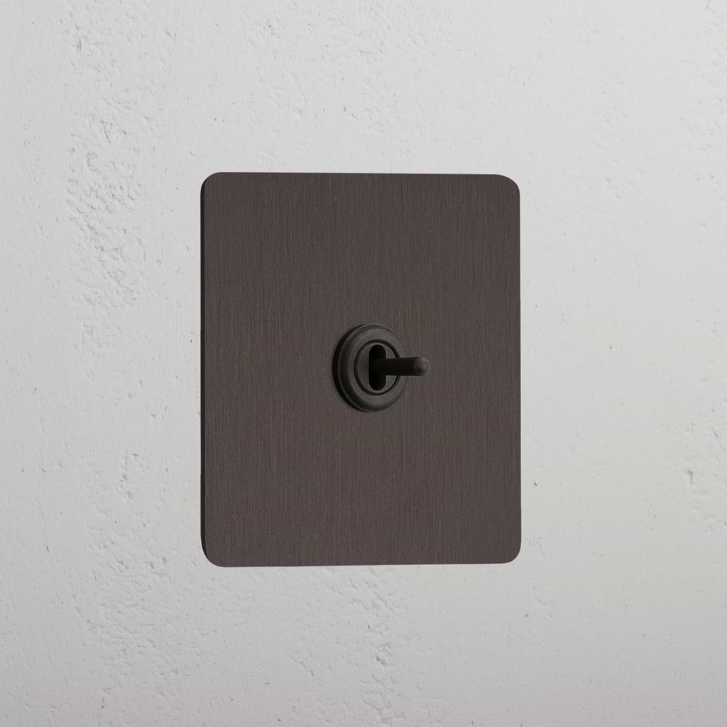 Central Bronze Single Toggle Switch - Stylish Light Control Solution