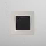 Single Hotel Key Card Switch - Polished Nickel Black