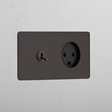 Double Toggle & Danish Module Round - Bronze Black 