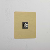 Single Satellite Module in Antique Brass Black