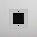 Single Danish Module - Clear Black Finish Front Facing on White Background