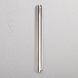 Oxford Edge Pull Handle 224mm Polished Nickel Finish on White Background Right Facing Angle
