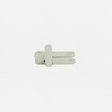 Belmont Single Sash Window Fastener Polished Nickel Finish on White Background side View