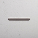 Oxford Edge Pull Handle 128mm Polished Nickel Finish on White Background at an Angle