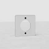 Single Module Plate Round EU - Clear Black 