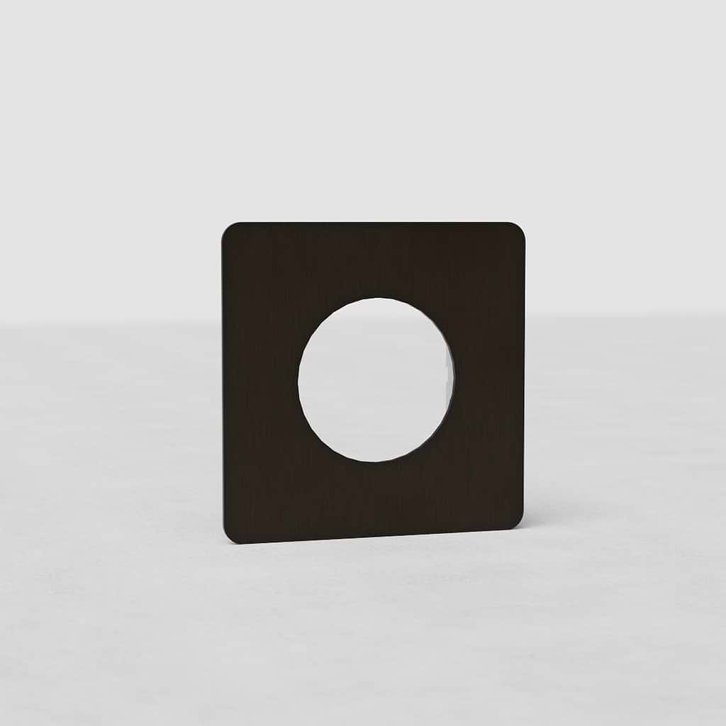 Single Module Plate Round EU - Bronze