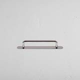 Polished Nickel Kilburn Furniture Handle on White Background