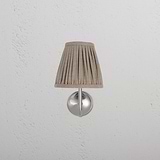 Small Malvern Wall Light in Natural Beige front facing
