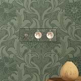 Triple Toggle & 2x French Module Round - Clear Polished Nickel White 