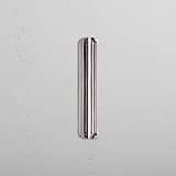 Oxford Edge Pull Handle 128mm Polished Nickel Finish on White Background Right Facing Angle