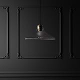 Hammersmith Large Pendant Light Fluted Glass - Antique Brass