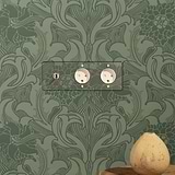 Triple Toggle & 2x Danish Module Round - Clear Polished Nickel White