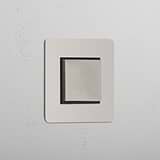 Central Control Light Switch: Polished Nickel Black Single Rocker Switch (Cent)