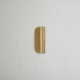Oxford Edge Pull Handle 36mm Antique Brass Finish on White Background at an Angle