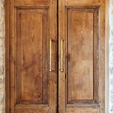 Harper Single Pull Handle 500mm - Antique Brass