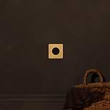 Single Danish Module Round - Antique Brass Black