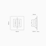 Single 2x Bipasso Module - Clear Black