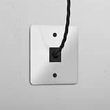 Single Cable Outlet - Clear Black  