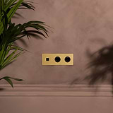 Triple USB 30W & 2x Swiss Module - Antique Brass Black