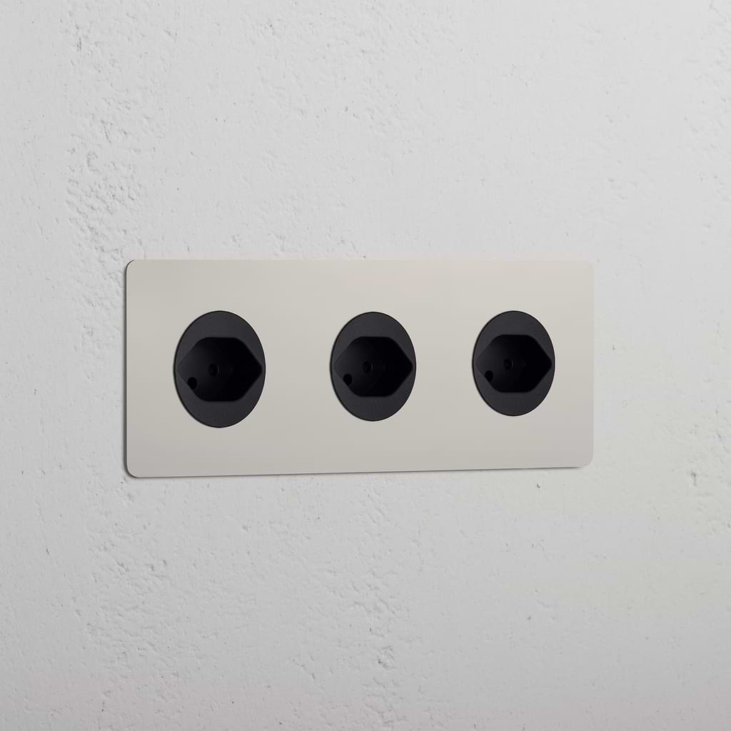 Triple 3x Swiss Module - Polished Nickel Black
