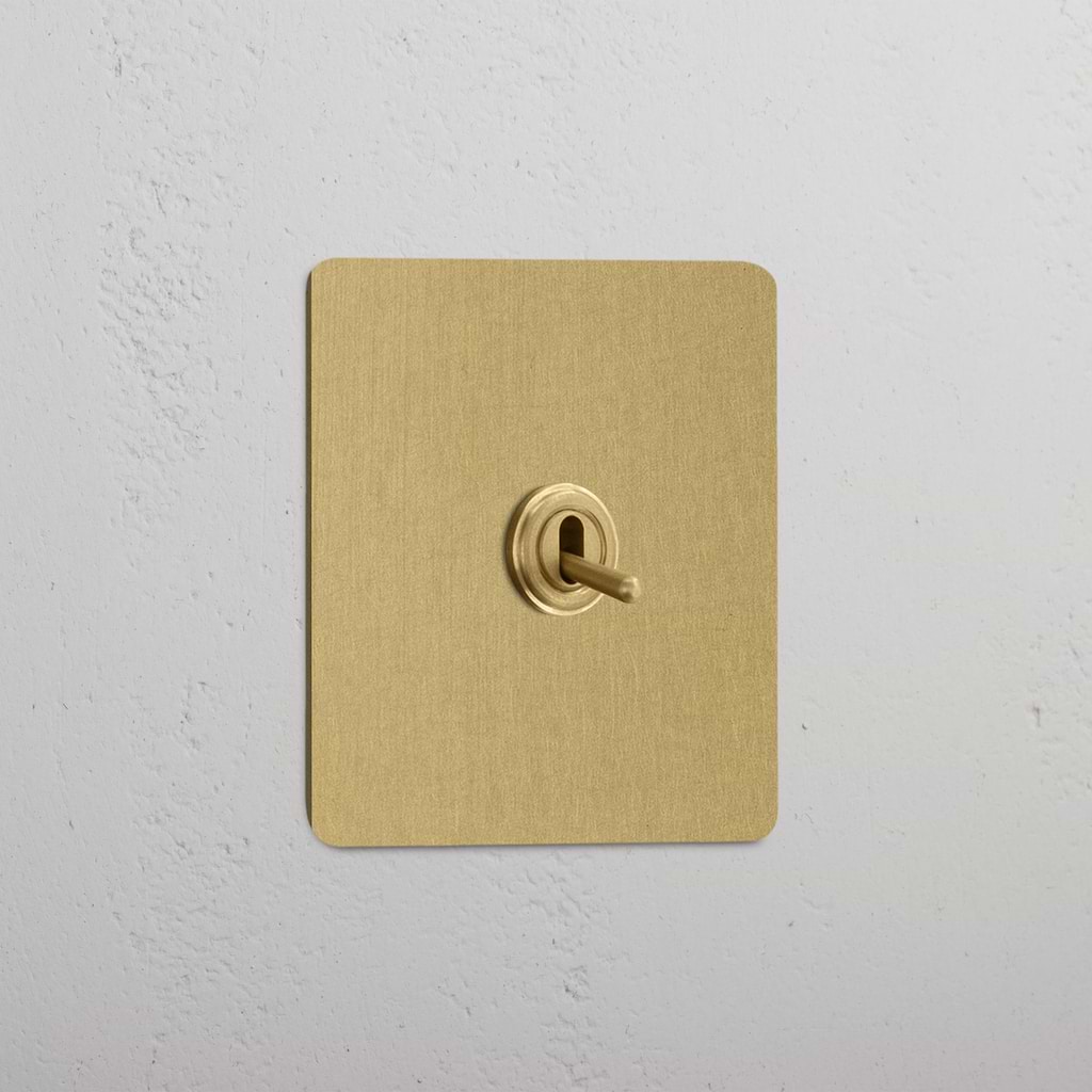 Antique Brass Single Toggle Switch - Modern Home Accessory