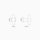 Harper T-Bar Furniture Handle Small - Polished Nickel