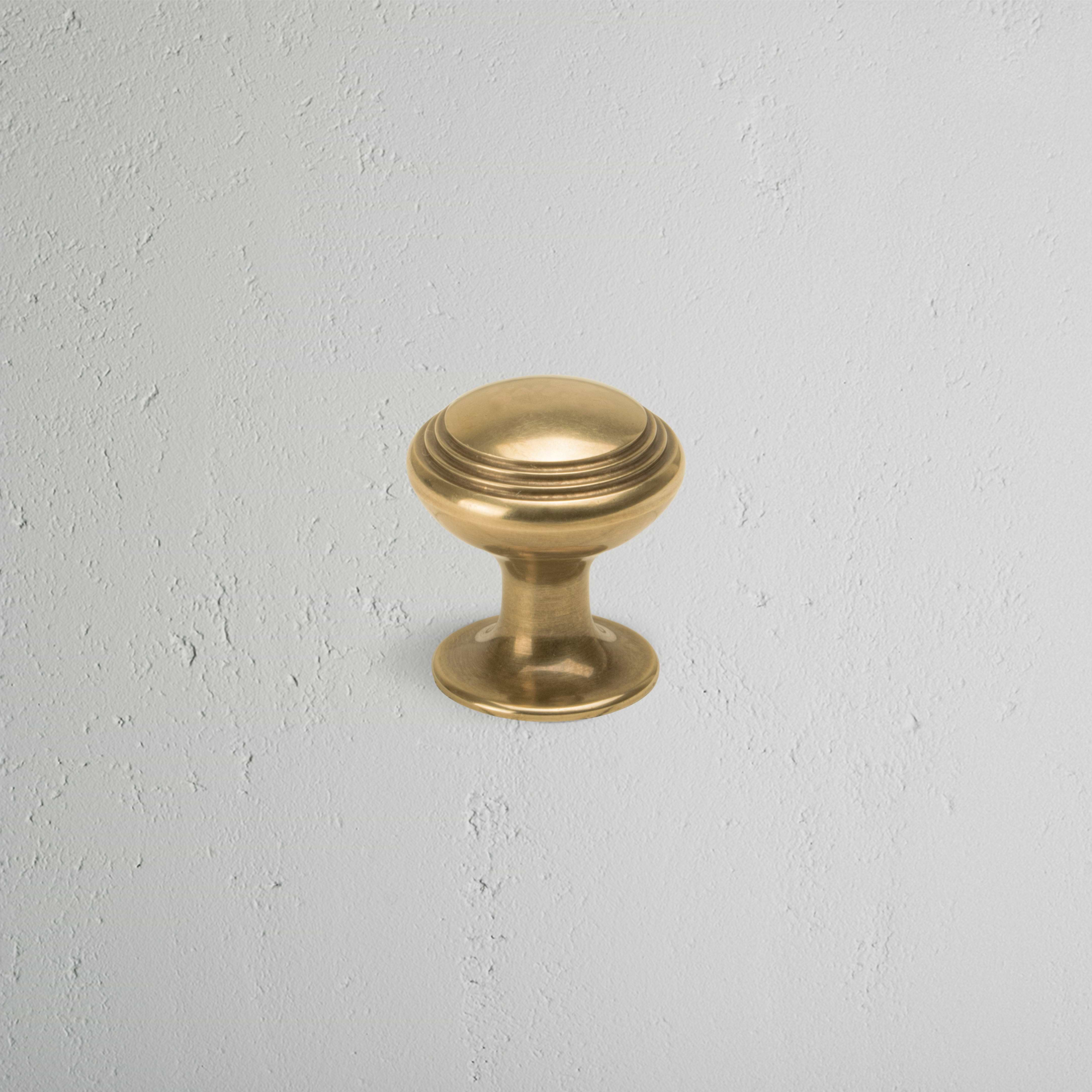 Antique Brass Cupboard Furniture Knob - Barlow