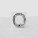 Single Module Plate Round EU - Clear Black 