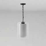 Windsor Medium Pendant Light Opal Glass - Bronze