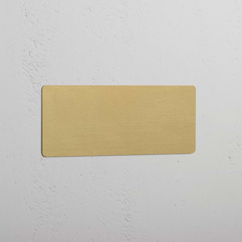 Blank Plate in Triple Design with Antique Brass Finish