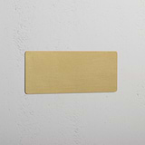 Blank Plate in Triple Design with Antique Brass Finish
