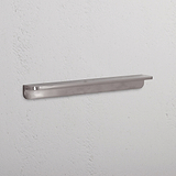 Oxford Edge Pull Handle 224mm in Polished Nickel at an Angle on White Background
