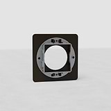 Single Module Plate Round EU - Bronze