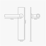Harper Long Plate Fixed Door Handle – Antique Brass