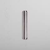 Oxford Edge Pull Handle 128mm Polished Nickel Finish on White Background Right Facing Angle 