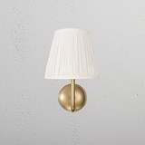 Medium Malvern Wall light in Alabaster White front facing