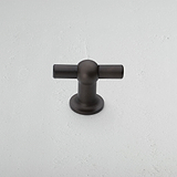 Bronze Harper T-Bar Furniture Handle in White Background