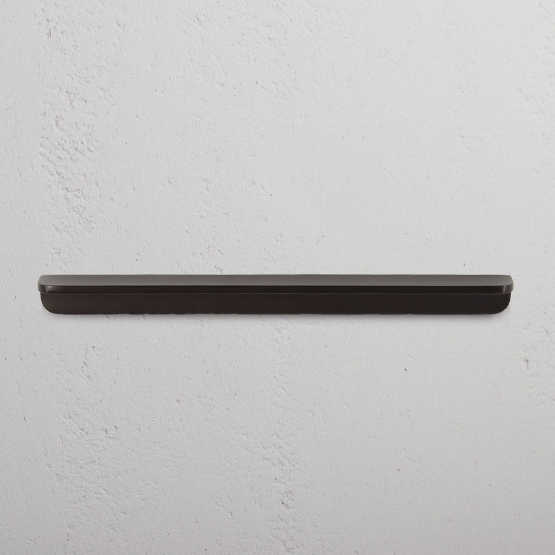 Oxford Edge Pull Handle 224mm Bronze Finish on White Background