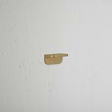 Oxford Edge Pull Handle 36mm Antique Brass Finish on White Background Angled Front View 