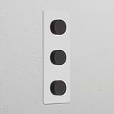 Triple 3x Vertical Multiway Dimmer Switch – Paintable Bronze