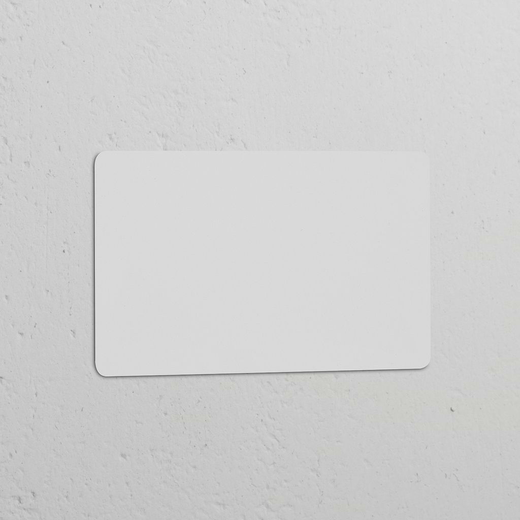 Double Blank Plate in EU Paintable Switch Plates, ready to customize on a textured white surface.