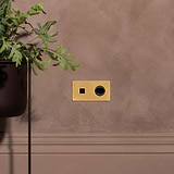 Double USB 30W & Swiss Module - Antique Brass Black