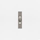Belmont Single Sash Window Pulley Polished Nickel Finish on White Background Front Facing