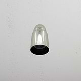 Ealing Surface Spotlight Polished Nickel Finish on White Background Front Facing