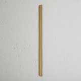 Oxford Edge Pull Handle 384mm Antique Brass Finish on White Background at an Angle