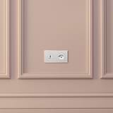 Double USB 30W & Swiss Module - Polished Nickel White